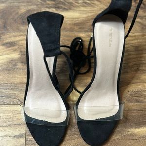 PRETTYLITTLETHING lace up heels